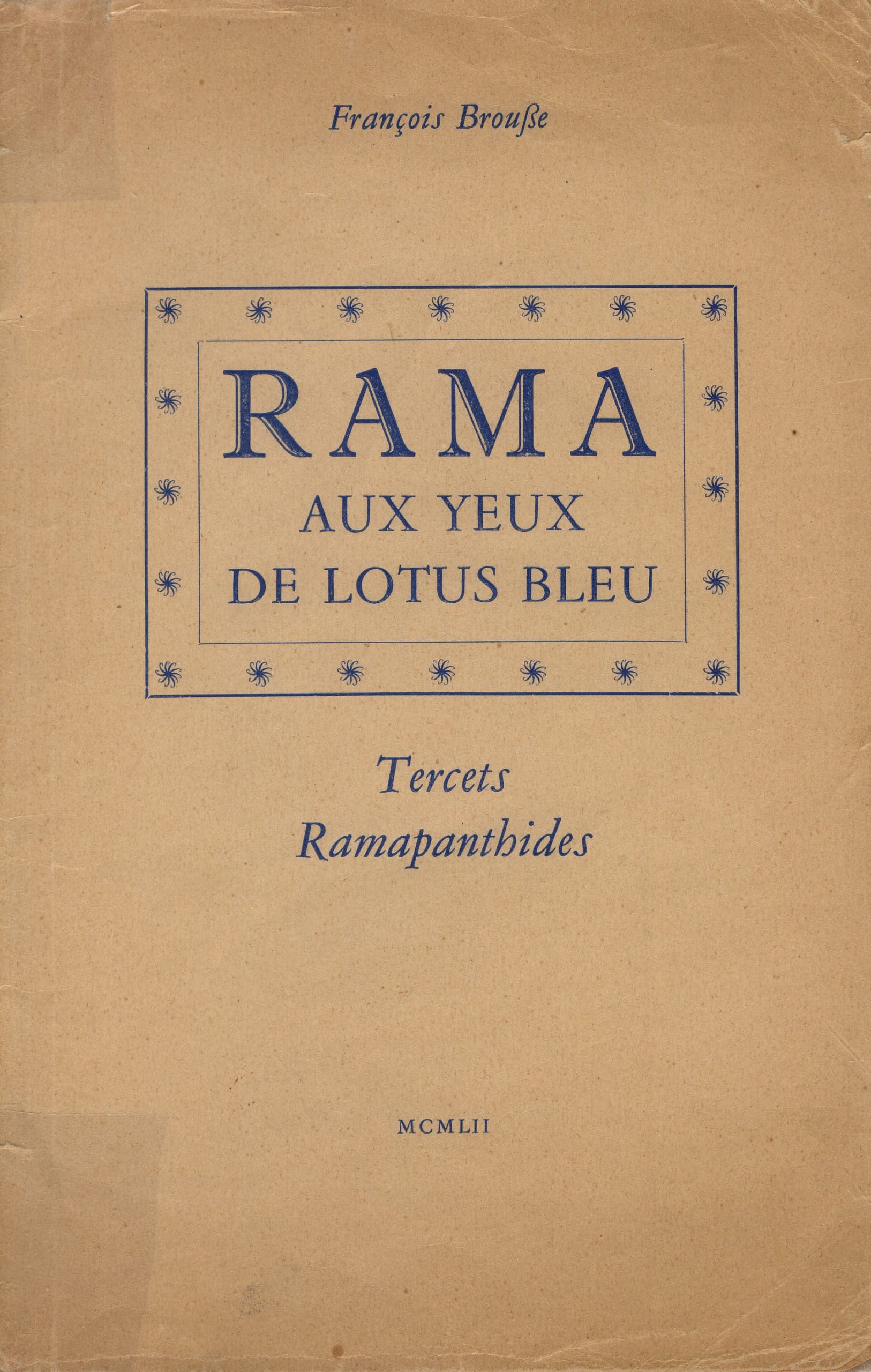 Rama aux yeux de lotus bleu – 1ère éd. 1952