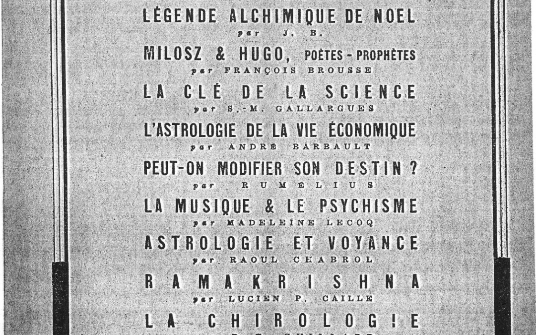 Revue Destins N°11 – Décembre 1946