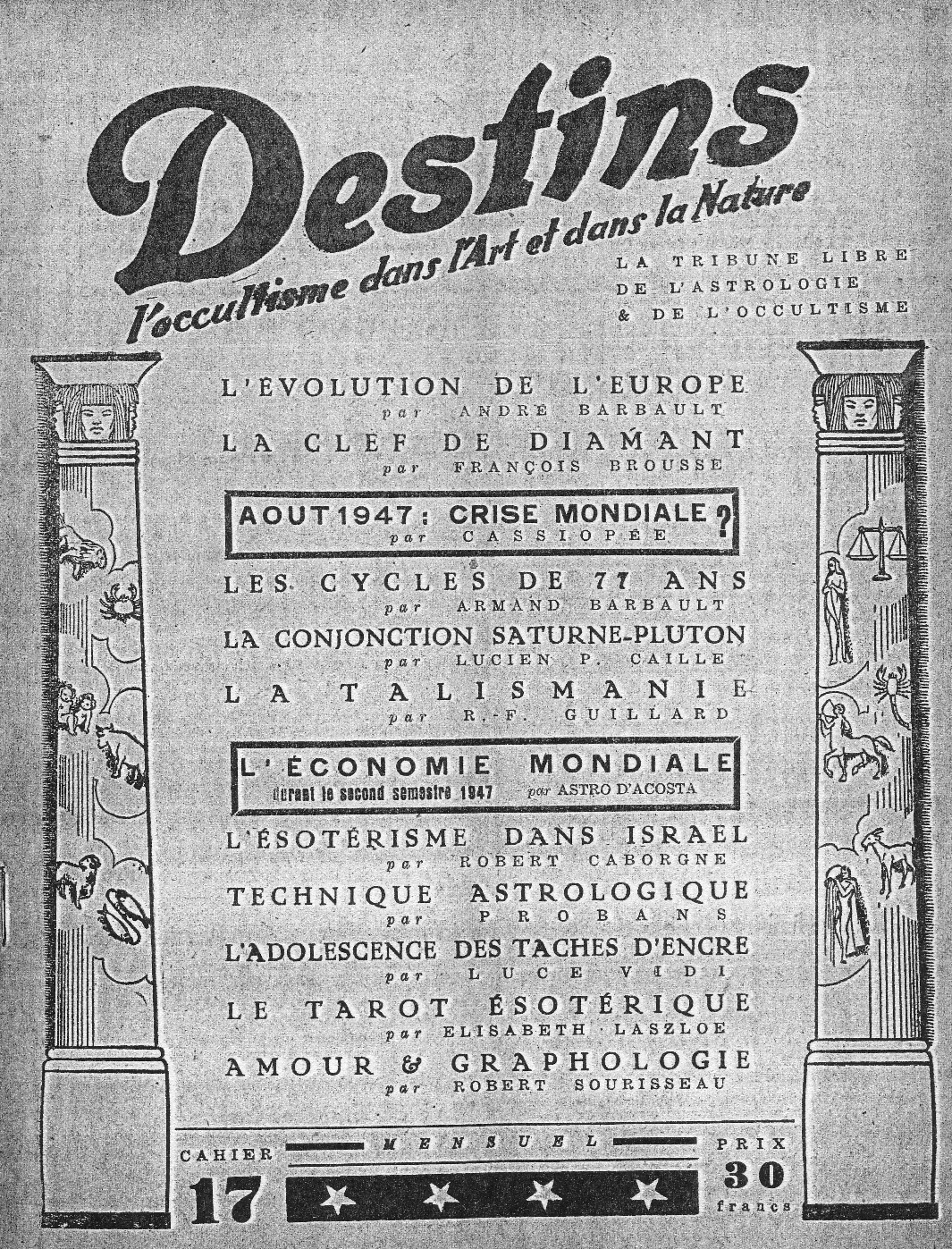 Revue Destins N°17 – Juin 1947