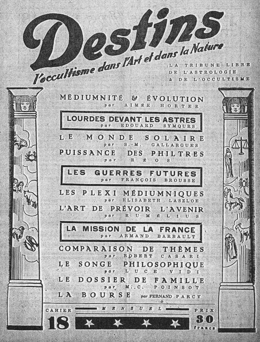 Revue Destins N°18 – Juillet-Août 1947