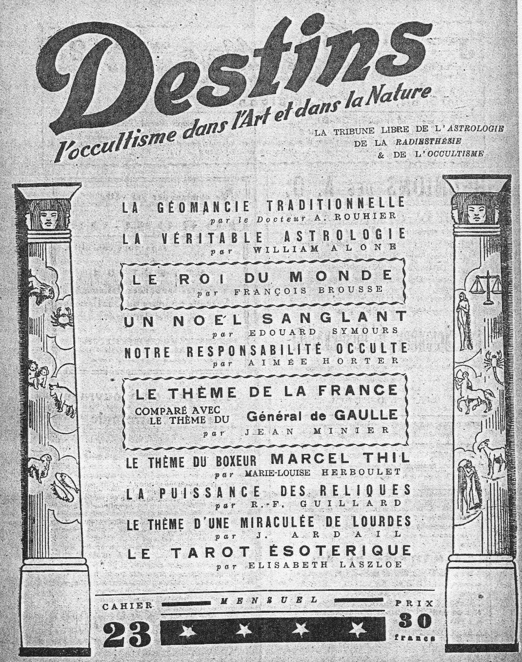 Revue Destins N°23 – Janvier 1948