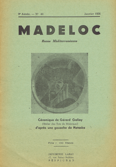 Revue Madeloc N°40 – Janvier 1956