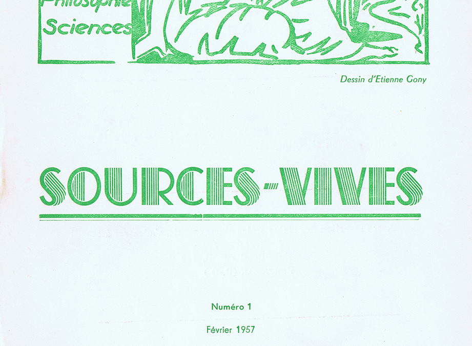 Revue Sources Vives N°1 – Février 1957