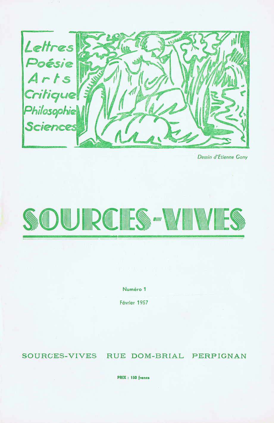 Revue Sources Vives N°1 – Février 1957
