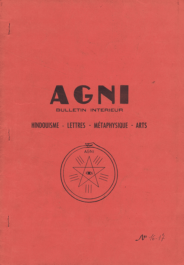 Revue Agni N°16-17 – Été-Automne 1957