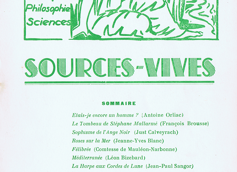 Revue Sources Vives N°3 – Janvier 1958