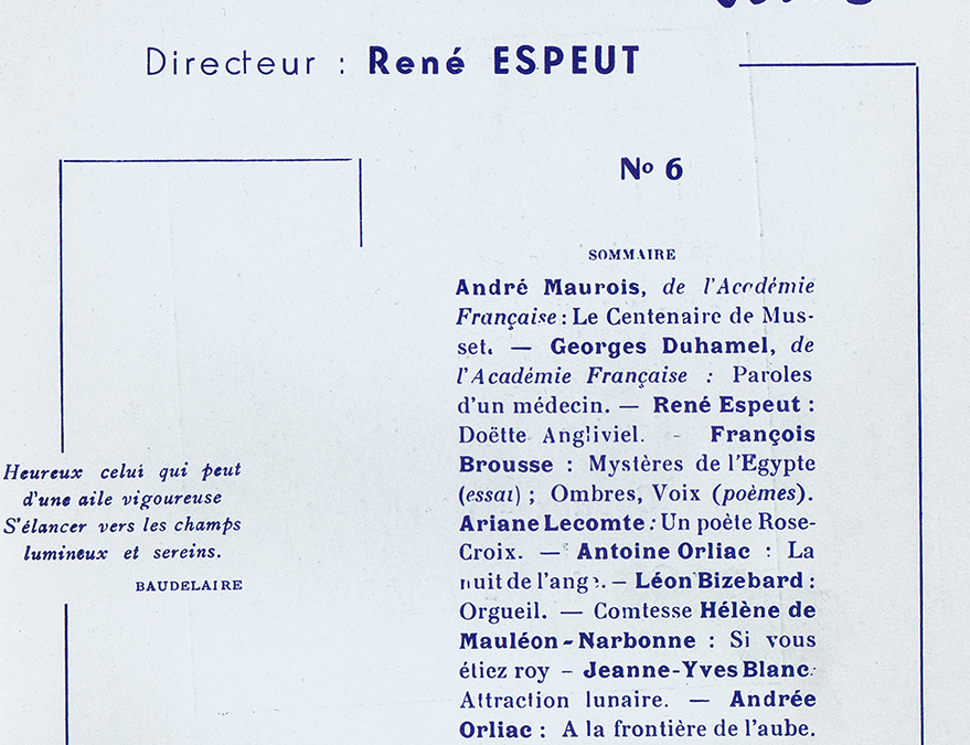 Revue Sources Vives N°6 – Mai 1958