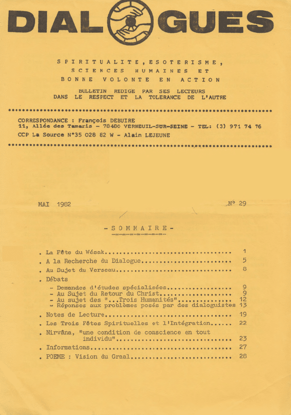 Revue Dialogues N°29 – Mai 1982