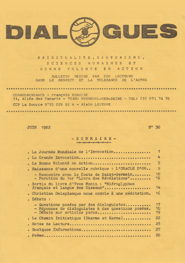Revue Dialogues N°30 – Juin 1982