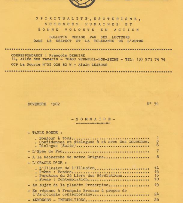 Revue Dialogues N°34 – Novembre 1982