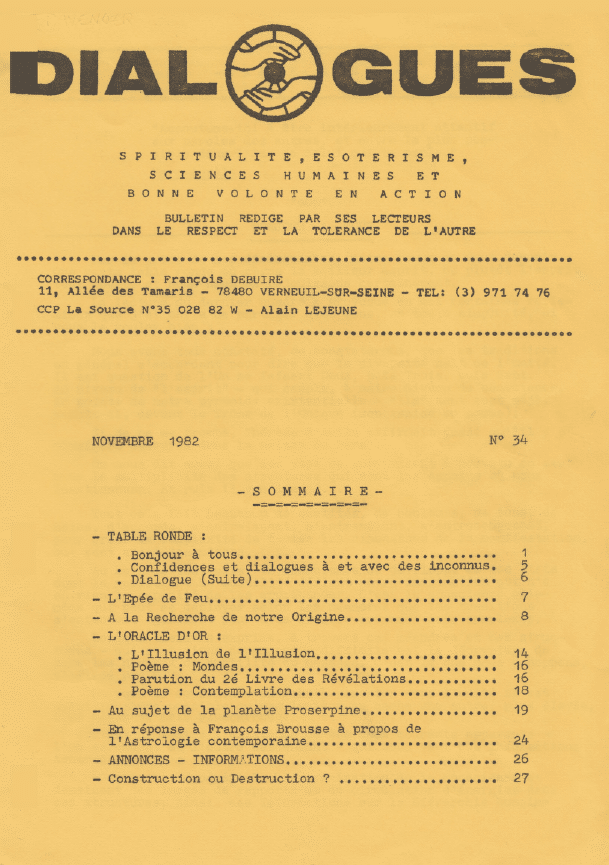Revue Dialogues N°34 – Novembre 1982