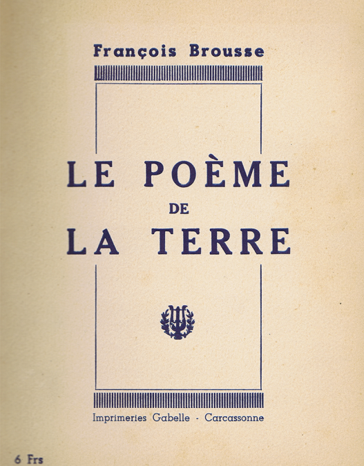 Le Poème de la Terre – 1ère éd. 1938
