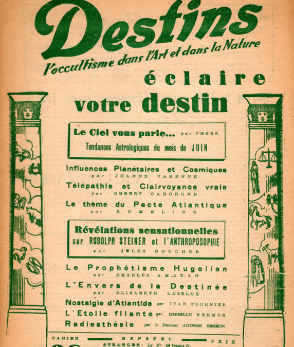 Revue Destins N°38 – Juin 1949