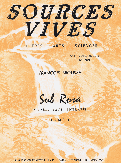 Revue Sources Vives N°30 – Avril 1964