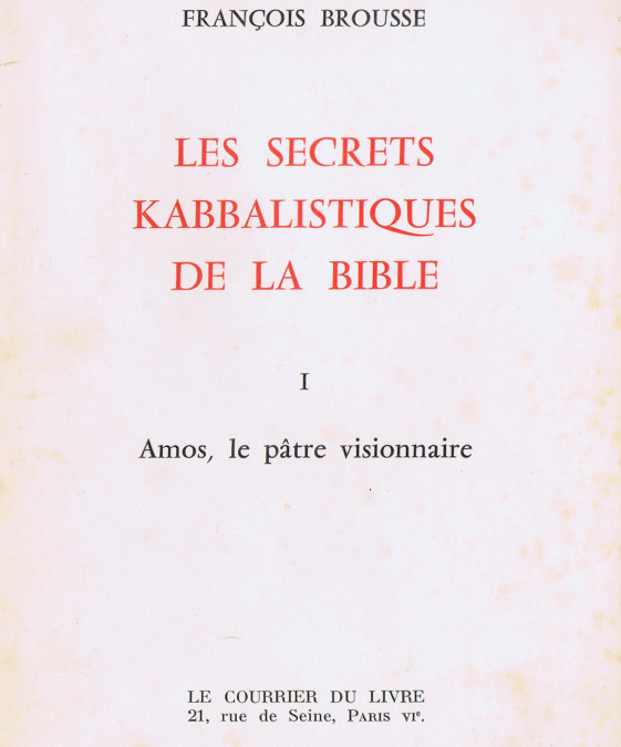 Les Secrets kabbalistiques de la Bible – Anc. éd. 1968