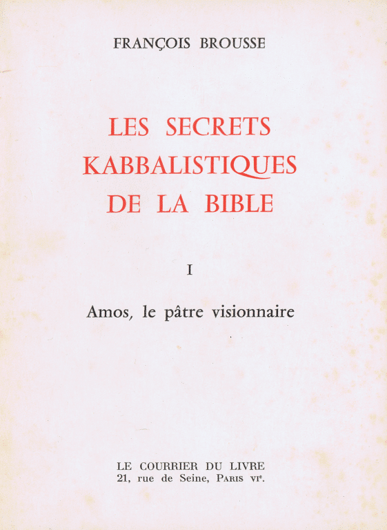 Les Secrets kabbalistiques de la Bible – Anc. éd. 1968