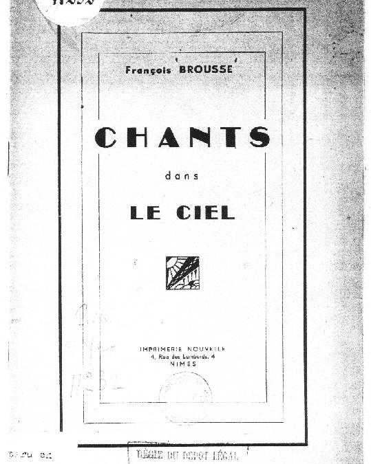 Chants dans le ciel – 1ère éd. 1940