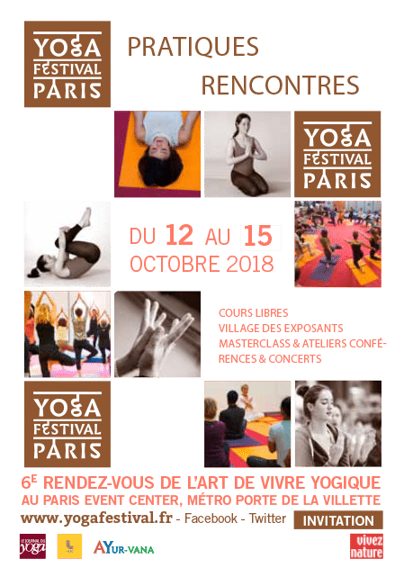 Salon « Yoga Festival » (Paris) – 12 / 15 octobre 2018