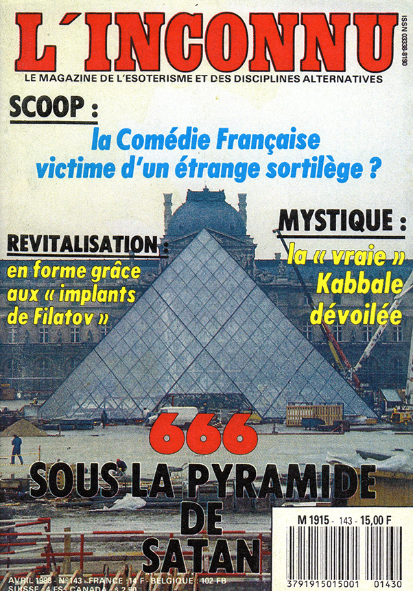 Magazine L’Inconnu N°143 – Avril1988